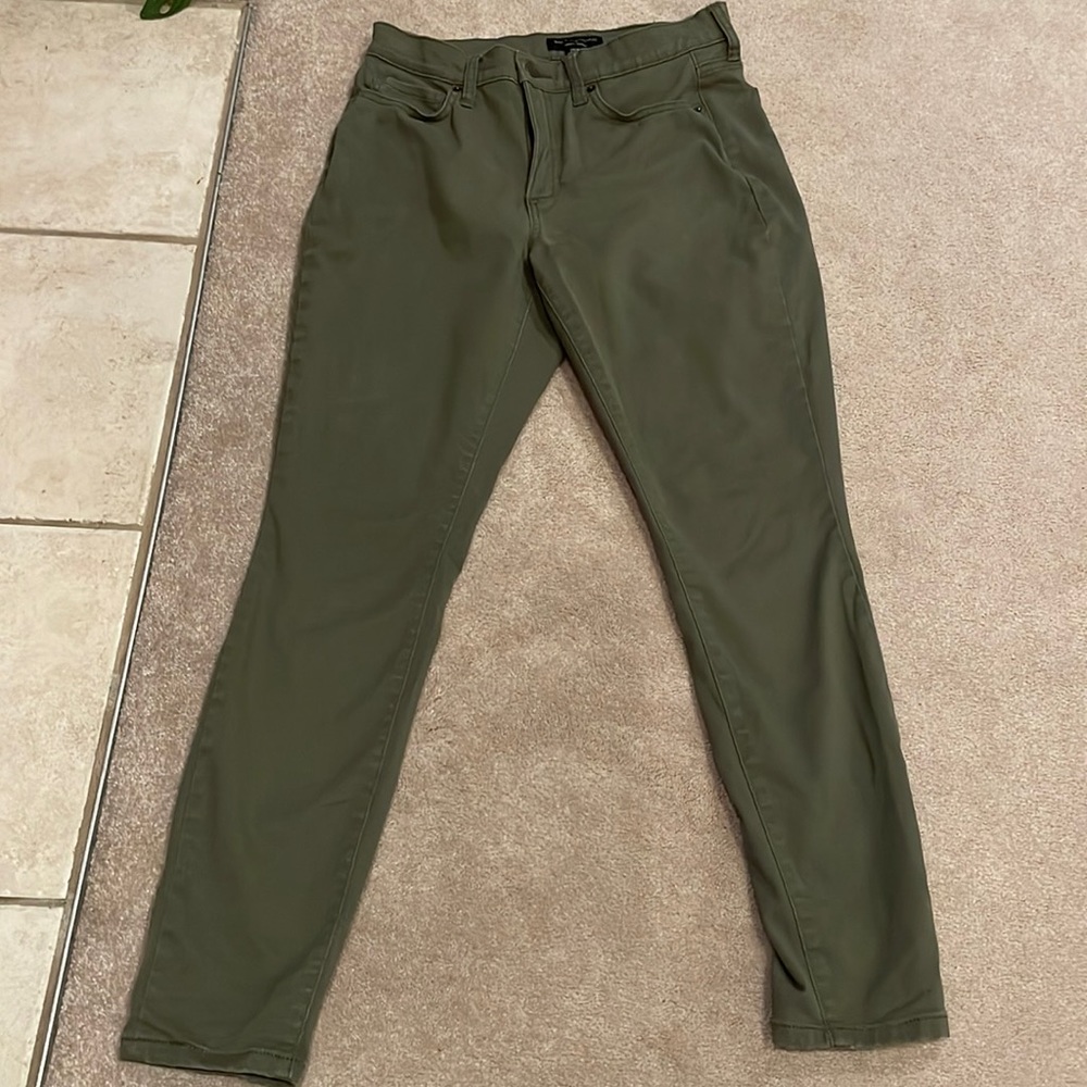 Army Green Banana Republic Curvy Skinny Jeans Size 28